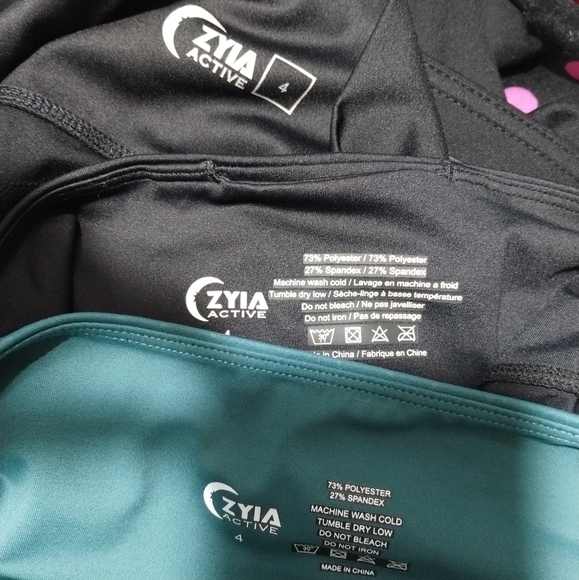 Zyia Active Leggings Bundle 3 Pairs Women's Size 4 - Picture 4 of 4